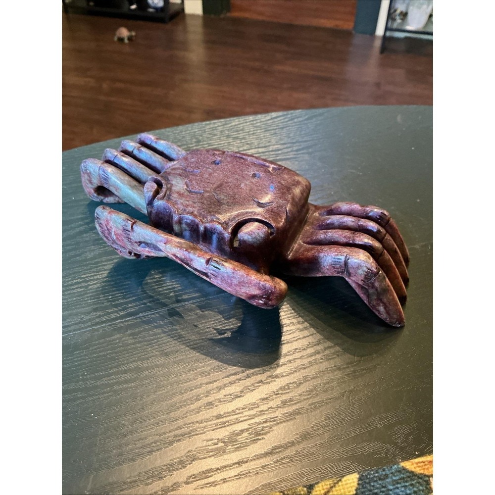 8" x 4" Natural Ocean Jasper Crab Figure 2lbs!